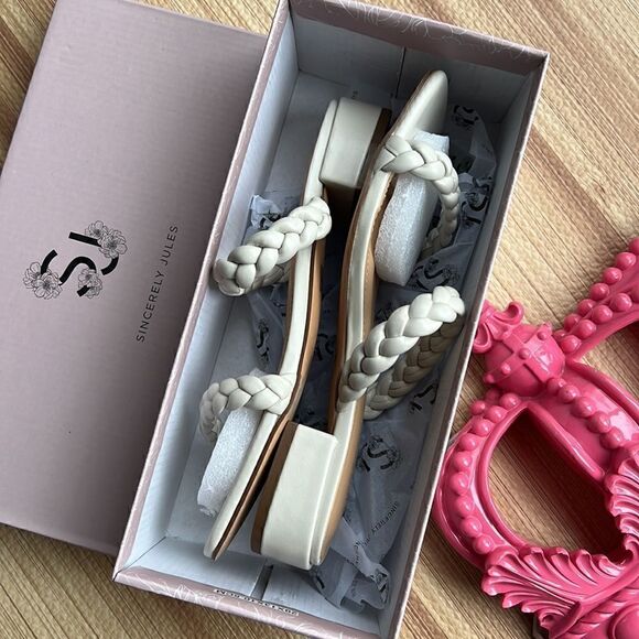 Sincerely Jules Neptune Double Braided Band Sandals - Picture 3 of 9